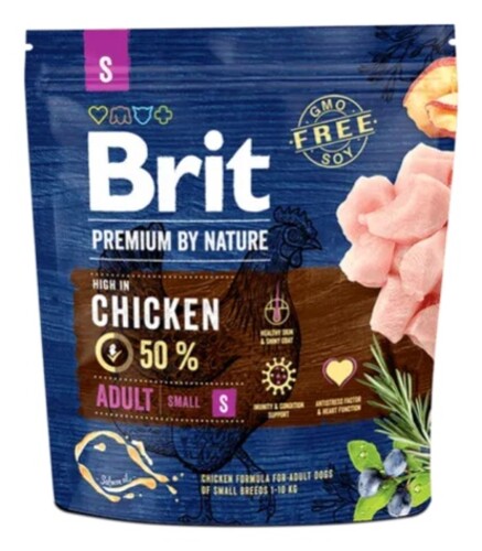 Brit Premium by Nature Chicken Adult S 1 kg