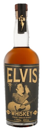 Elvis Straight Tennessee Whiskey 45% 0,7 l (holá láhev)
