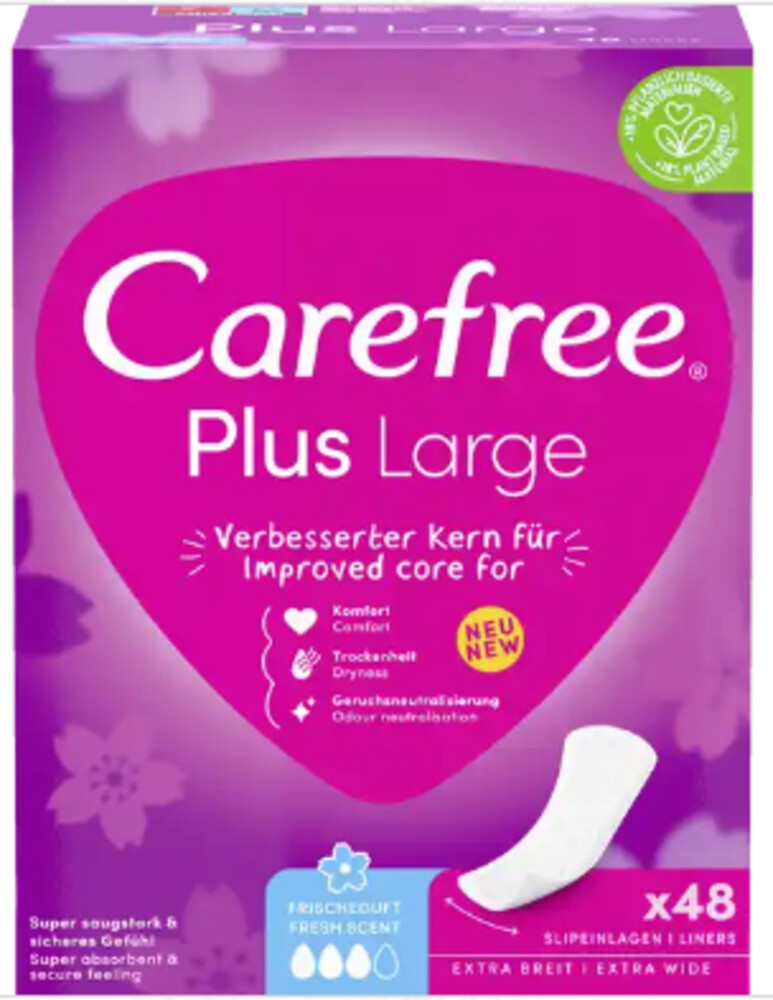 Carefree Plus Large Frischeduft Duft 48 ks
