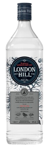 London Hill Dry Gin 43% 1 l (holá láhev)