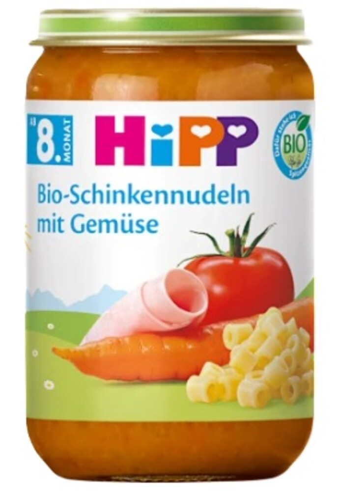 Hipp Bio Schinkennudeln Gemüse 8 M 220 g
