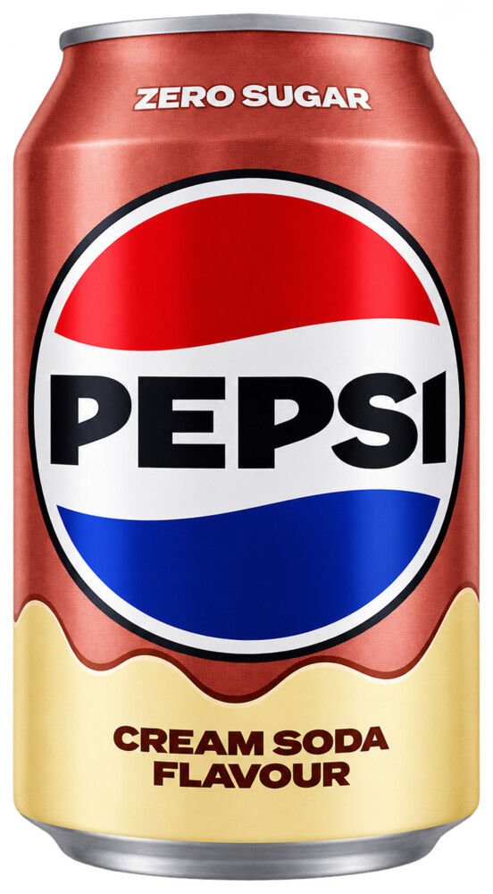 Pepsi Cream Soda Zero Sugar 330 ml plech