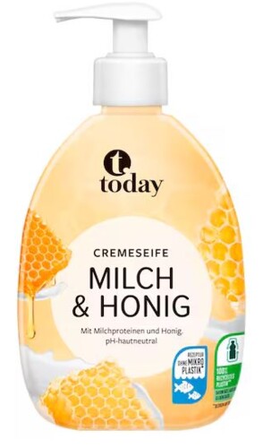 Today Cremeseife Milch & Honig 500 ml