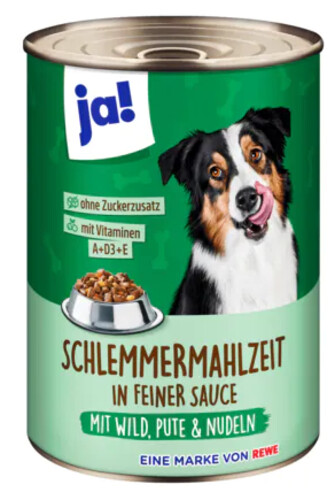 Ja! Schlemmermahlzeit mit Wild, Pute, Nudeln 400 g