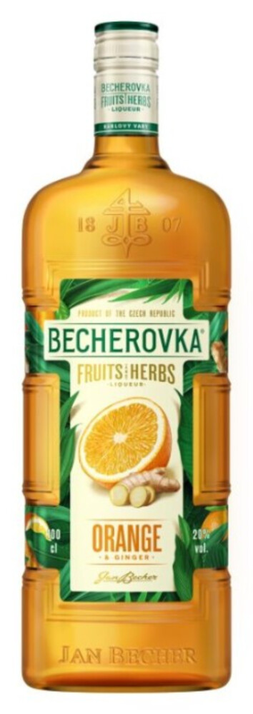 Becherovka Orange & Ginger 20% 0,5 l (holá láhev)