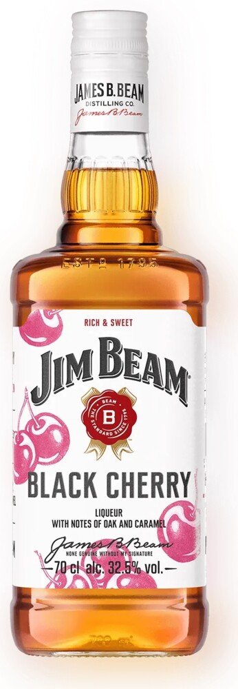 Jim Beam Black Cherry 32,5% 1 l (holá láhev)