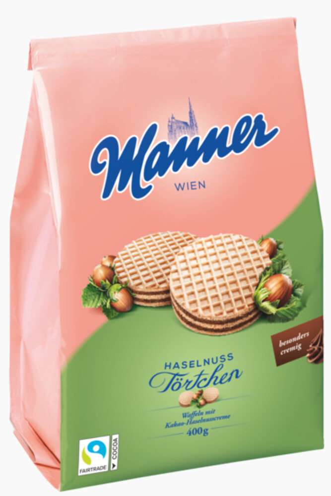 Manner Haselnuss Törtchen 400 g
