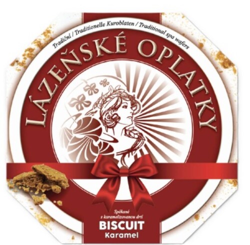 Hodonín Lázeňské oplatky Biscuit Karamel spékané 145 g