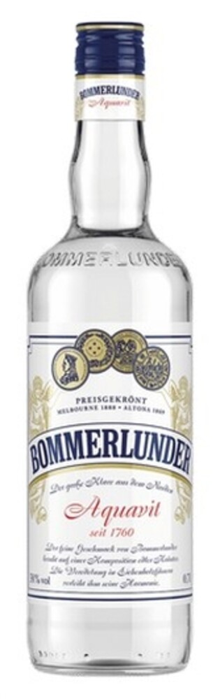 Bommerlunder Aquavit 38% 0,7 l (holá láhev)