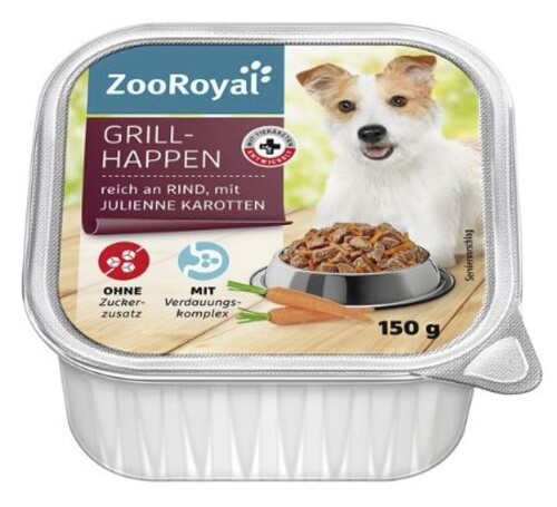 ZooRoyal Grill-Happen Rind mit Karotten 150 g