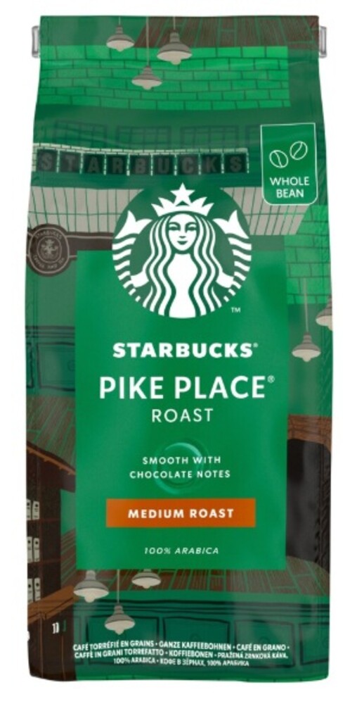 Starbucks Pike Place Roast zrnková káva 450 g