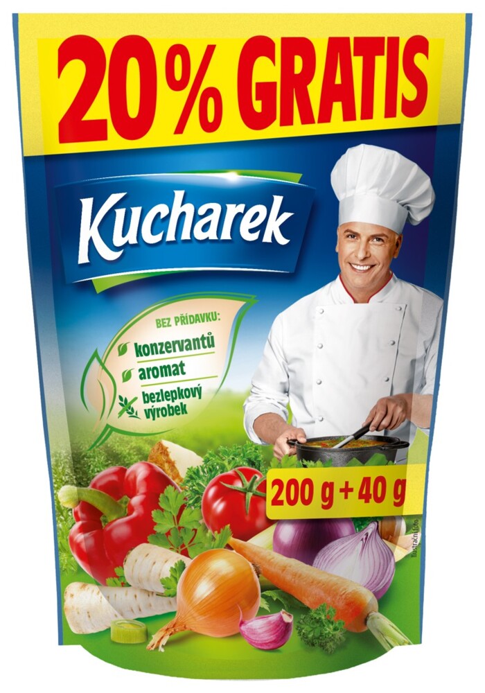 Kucharek Sypké Dochucovadlo 200 g + 20% navíc