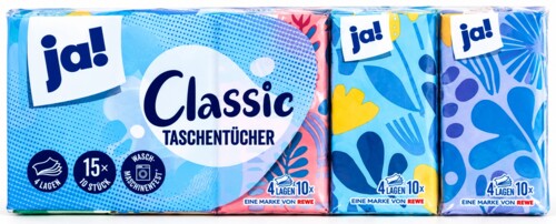 Ja! Taschentücher 15x10 kusů