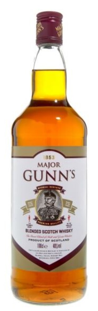 Major Gunns Whisky 40% 1 l (holá láhev)