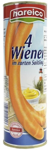 Hareico Wiener Würstchen 4st. 450 g / 200 g