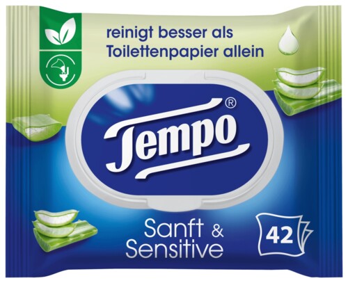 Tempo Feuchte Toilettentücher Sanft&sensitiv 