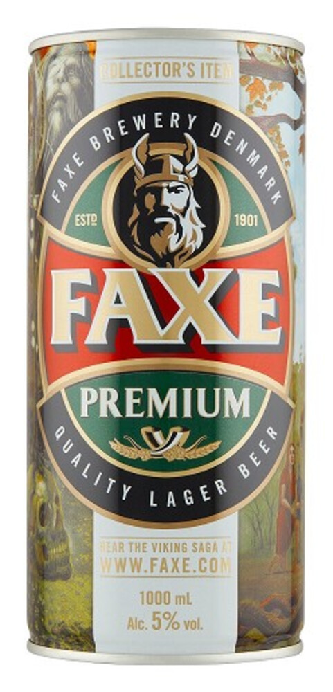Faxe Premium 5% 1 l plech