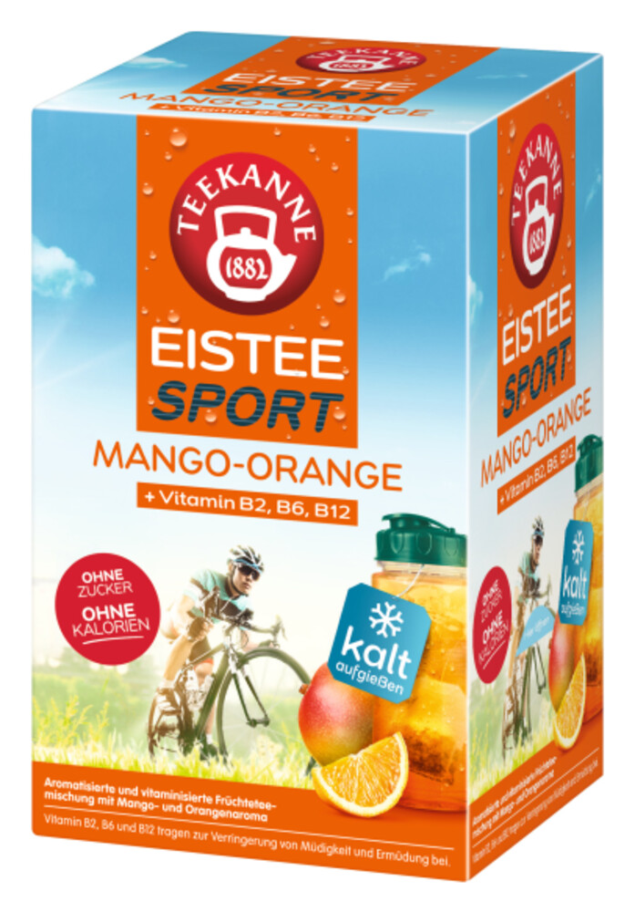 Teekanne Eistee Sport Mango Orange 18 x 2,5 g