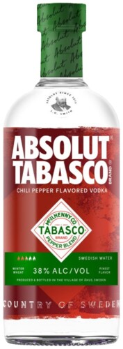 Absolut Tabasco 38% 1 l (holá láhev)