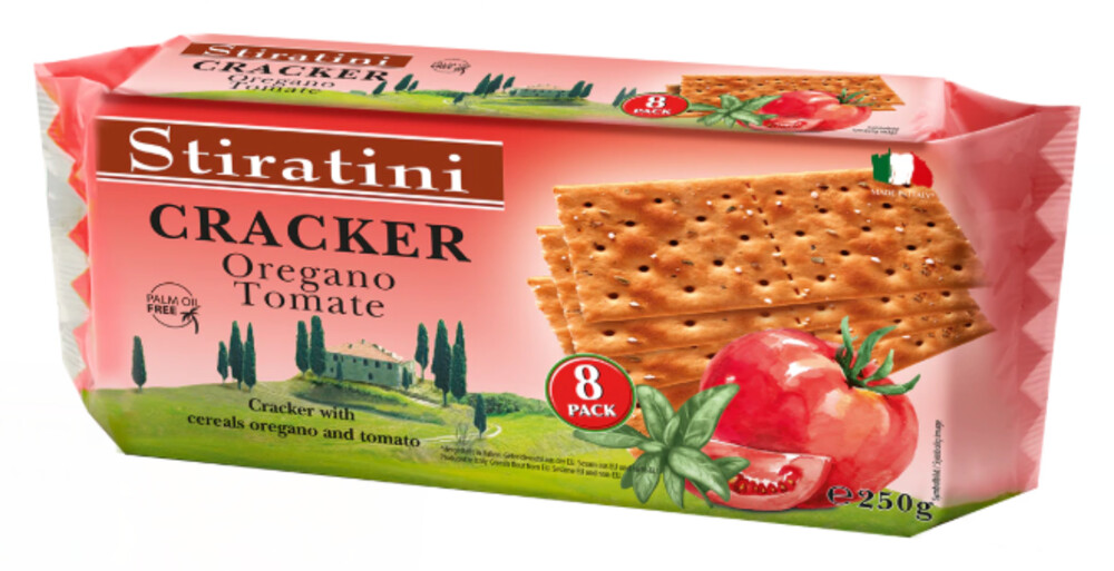 Stiratini Cracker Oregano Tomate 250 g