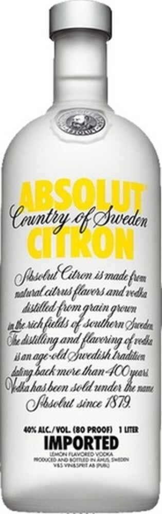 Absolut Citron 40% 1 l (holá láhev )