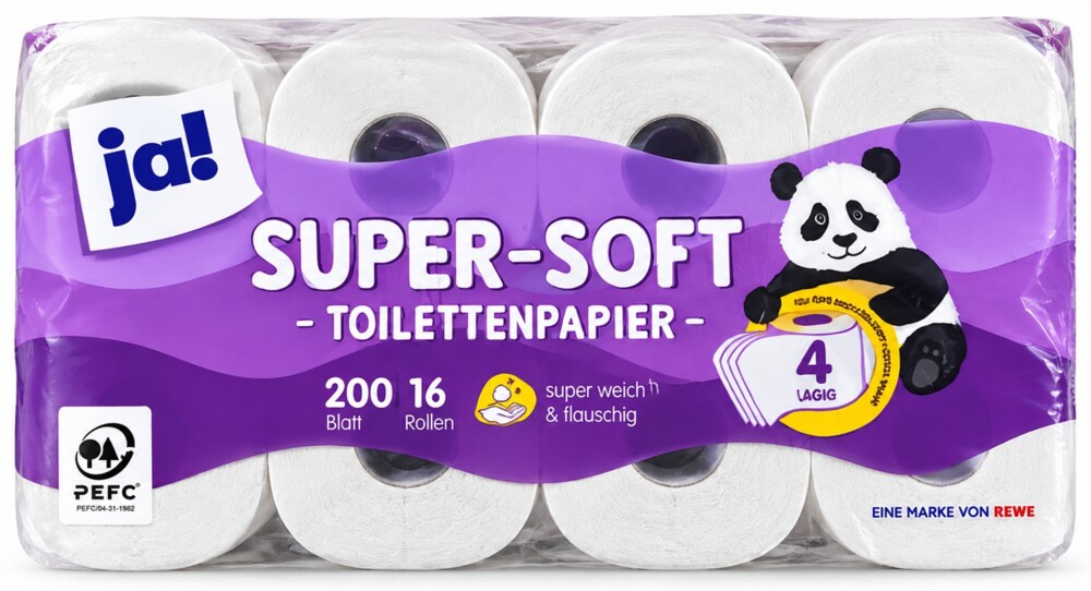 Ja! Toilettenpapier 16 rolí 4 vrstvý
