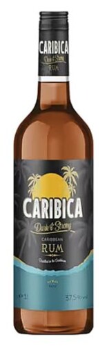 Caribica Dark & Strong Rum 37,5% 1 l (holá láhev)