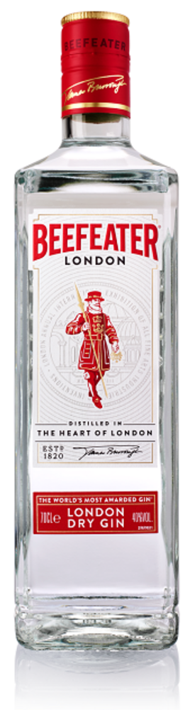 Beefeater London Dry Gin 40% 1 l (holá láhev)