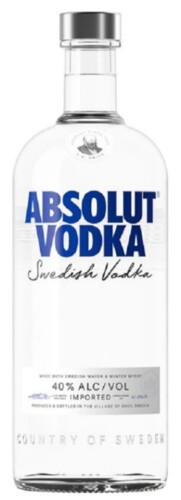 Absolut 40% 1 l  (holá láhev)