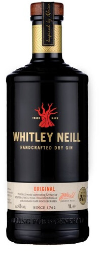 Whitley Neill Gin Small Batch 43% 1 l (holá láhev)