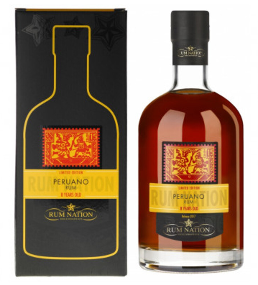 Rum Nation Peruano 8Y 42% 0,7 l  (karton)