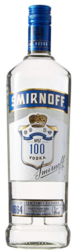 Smirnoff Blue 50% 1 l (holá láhev)