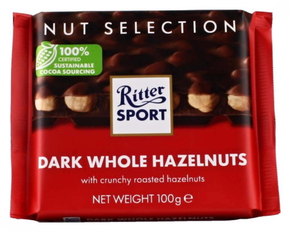 Ritter Sport Dark Whole Hazelnuts 100 g