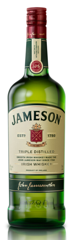 Jameson Irská Whisky 40% 1 l (holá láhev)