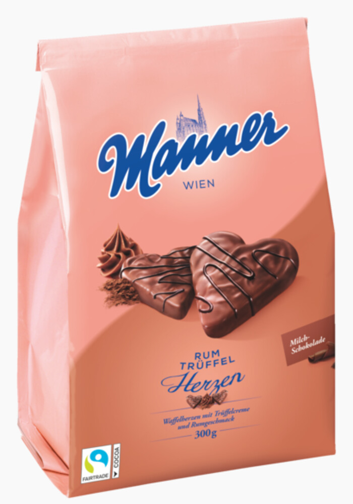Manner Herzen Rum Trüffel 300 g