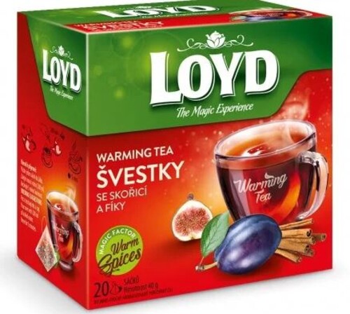 Loyd Hot Tea švestka, skořice, fíky 20 x 2 g