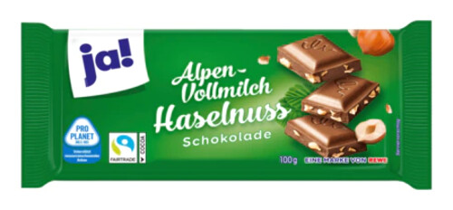 Yeah! Alpenvollmilch Haselnuss 100 g
