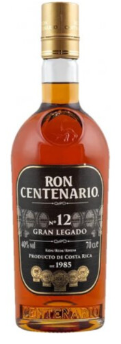 Ron Centenario Gran Legado Rum 12y 40% 0,7 l (holá láhev)
