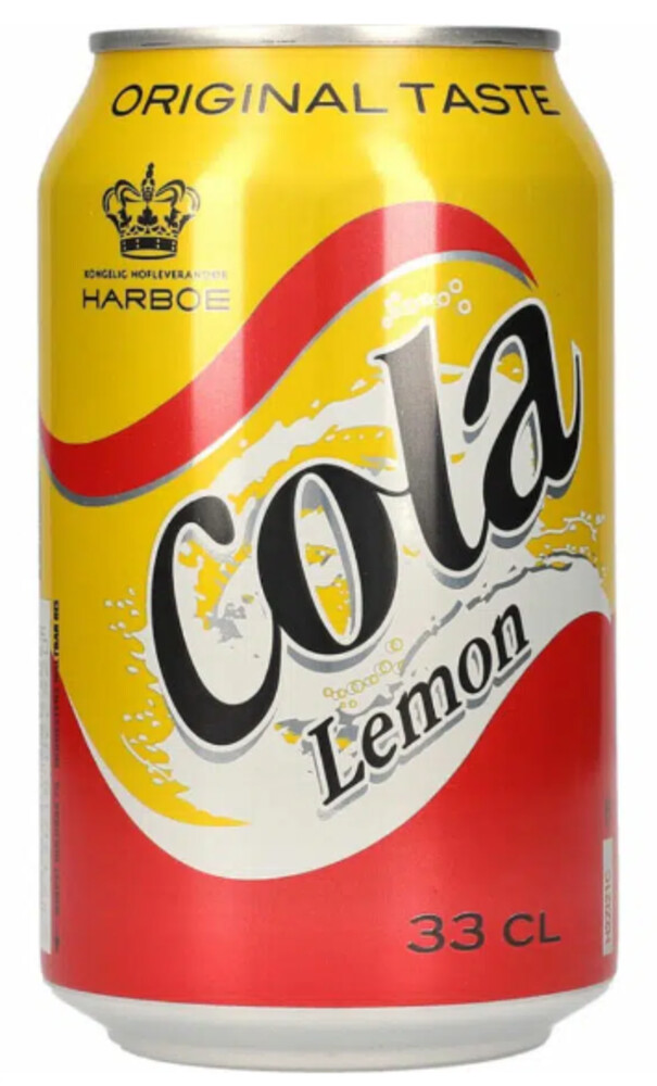 Harboe Cola Lemon 330 ml plech