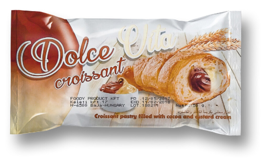 Croissant Dolce Vita Custard Cream a Cocoa 50 g