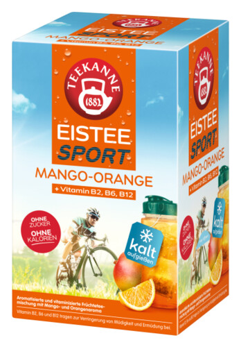 Teekanne Eistee Sport Mango Orange 18 x 2,5 g