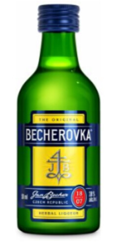 Becherovka 38% 0,05 l (holá láhev)