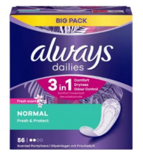 Always Normal Fresh Protect Slipneinlagen 56 ks