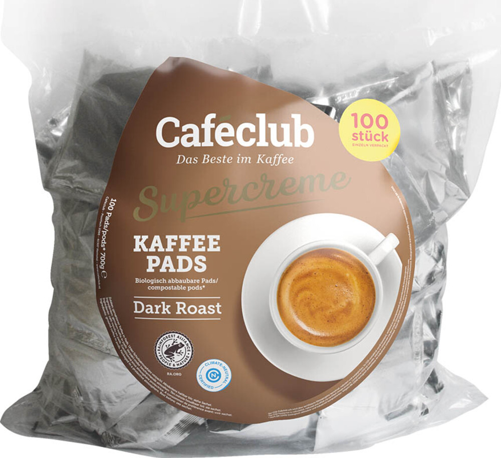 Caféclub Dark Roast pads 100 ks