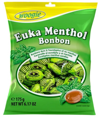 Woogie Euka Menthol Bonbon 175 g