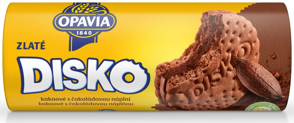 Opavia Disko Kakaové s čokoládovou náplní 169 g