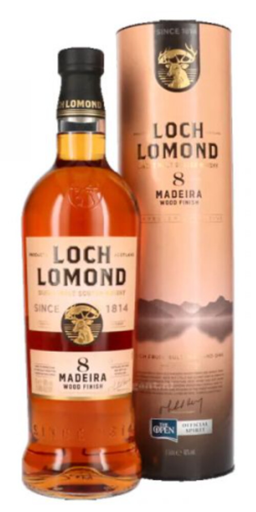 Loch Lomond 8Y Madeira Wood Finish 46% 1 l (tuba)