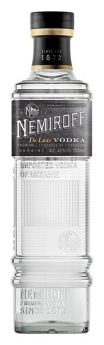 Nemiroff De Luxe Vodka 37,5% 1 l (holá láhev)