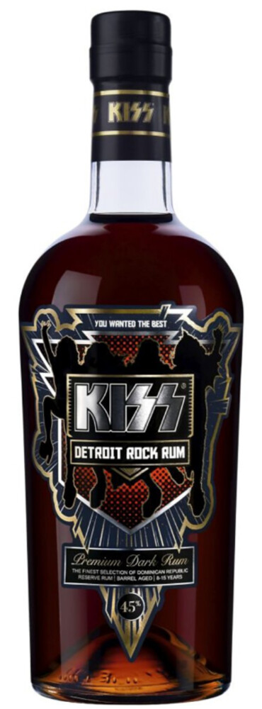KISS Detroit Rock Rum 45% 0,7 l (holá láhev)