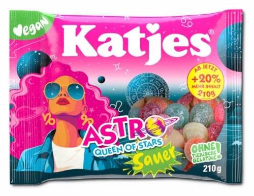 Katjes Astro Queen of Stars sauer 210 g